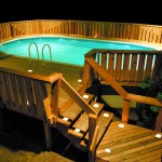 Beautiful Basic Wooden Pool Deck