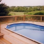 Stunning Design Work on Wooden Pool Deck
