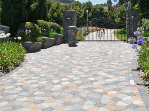 Nice driveway with a special pattern