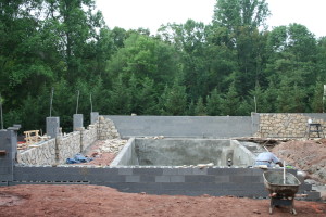 Laying Pool Foundation