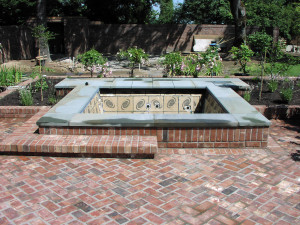 Brick Patio with Jacuzzi On Top