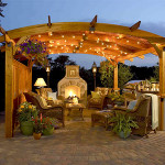 Beautiful outdoor area perfect for romantic evenings