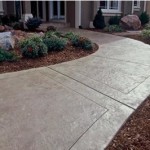 Unique Concrete Home Walkway