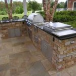 Outdoor Kitchen Space made with Stone