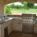 Beautiful Brick Outdoor Kitchen