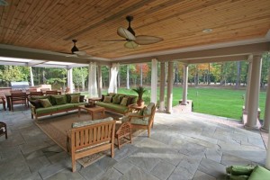 Slate-Outdoor-Patio-with-Living-Area-Wooden-Ceiling