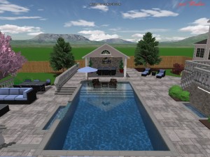 Have to enjoy the mini pool house