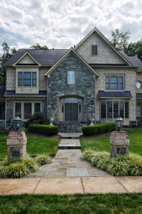 Oakton VA Stone Walkway Design and Construction Front of Home